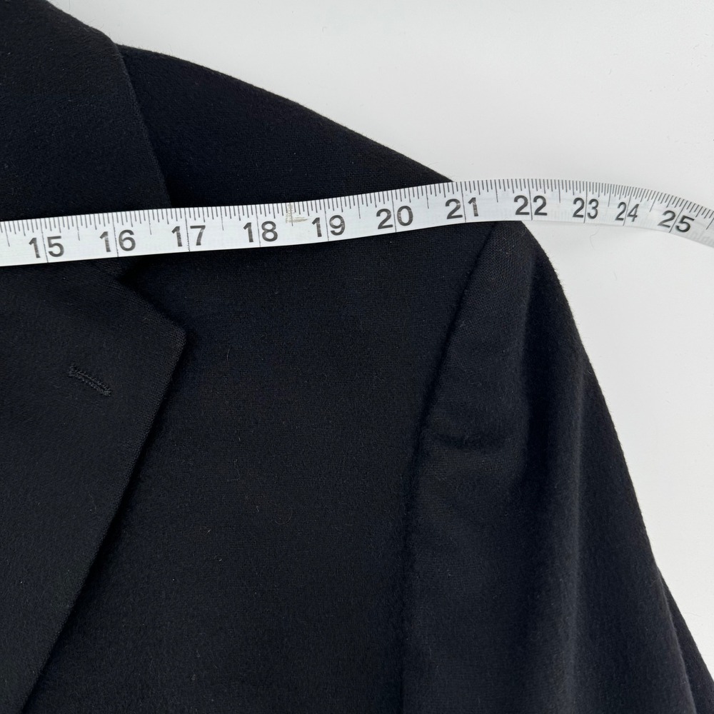 Jos. A. Bank Regal Blazer Mens 52L Black Cashmere Two-Button Classic Suit Jacket - Picture 4 of 12
